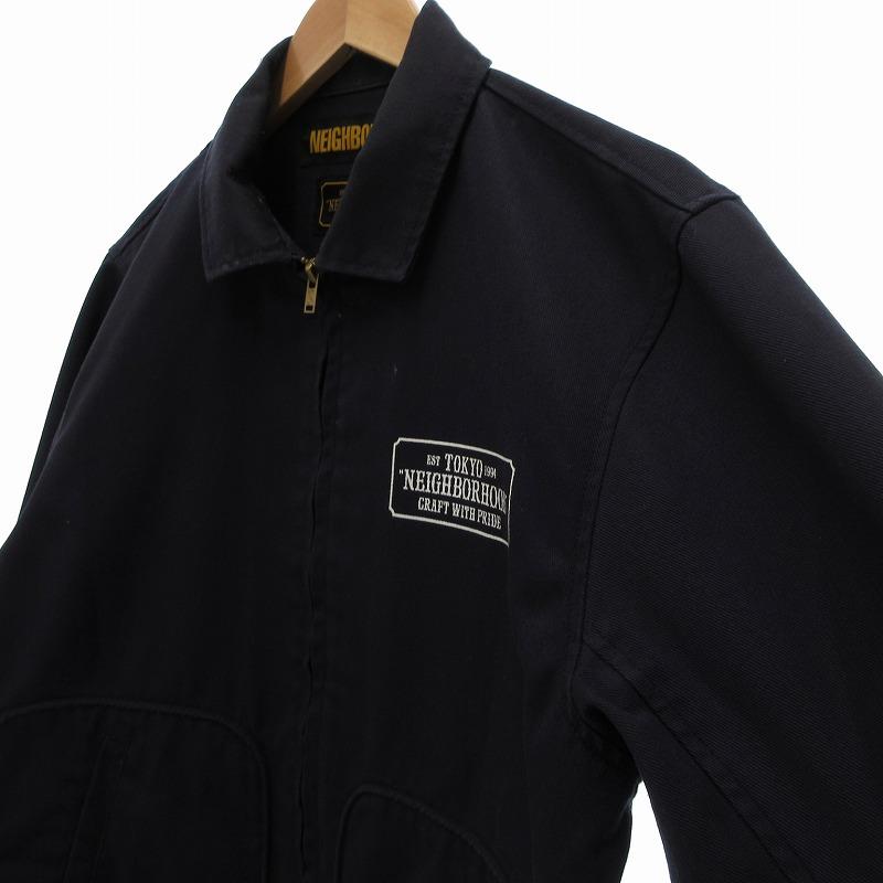 【中古】ネイバーフッド NEIGHBORHOOD 18SS EC-JKT ジャケット ブルゾン M 紺 ネイビー 181SPNH-JKM01 /UO メンズ ネイバーフッド NEIGHBORHOOD 18SS EC-JKT ジャケット ブルゾン M 紺