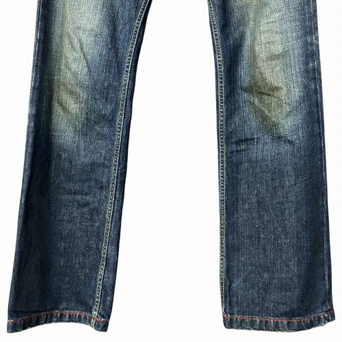 DIESEL（ディーゼル） デニムパンツ フレア USED加工 汚し加工 青
