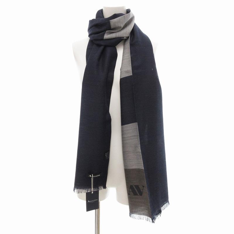 未使用品 アクアスキュータム AQUASCUTUM タグ付き ストール マフラー