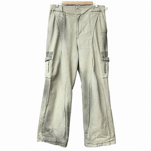 【中古】Xlim エクスリム ep6 02 Trousers バギー パンツ USED加工 汚し加工 ベージュ ☆AA★ メンズ Xlim エクスリム ep6 02 Trousers バギー パンツ USED加工 汚し加工