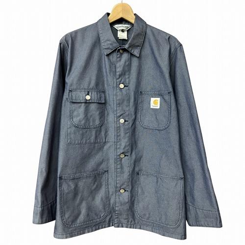 カーハート carhartt シャンブレーデニム カバーオール ジャケット 紺