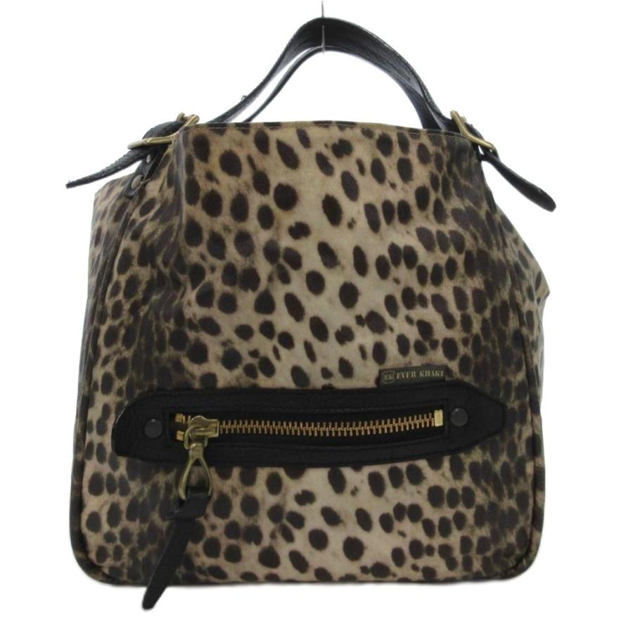 エバーカーキ EVER KHAKI トートバッグ レオパード ヒョウ柄 プリント 
