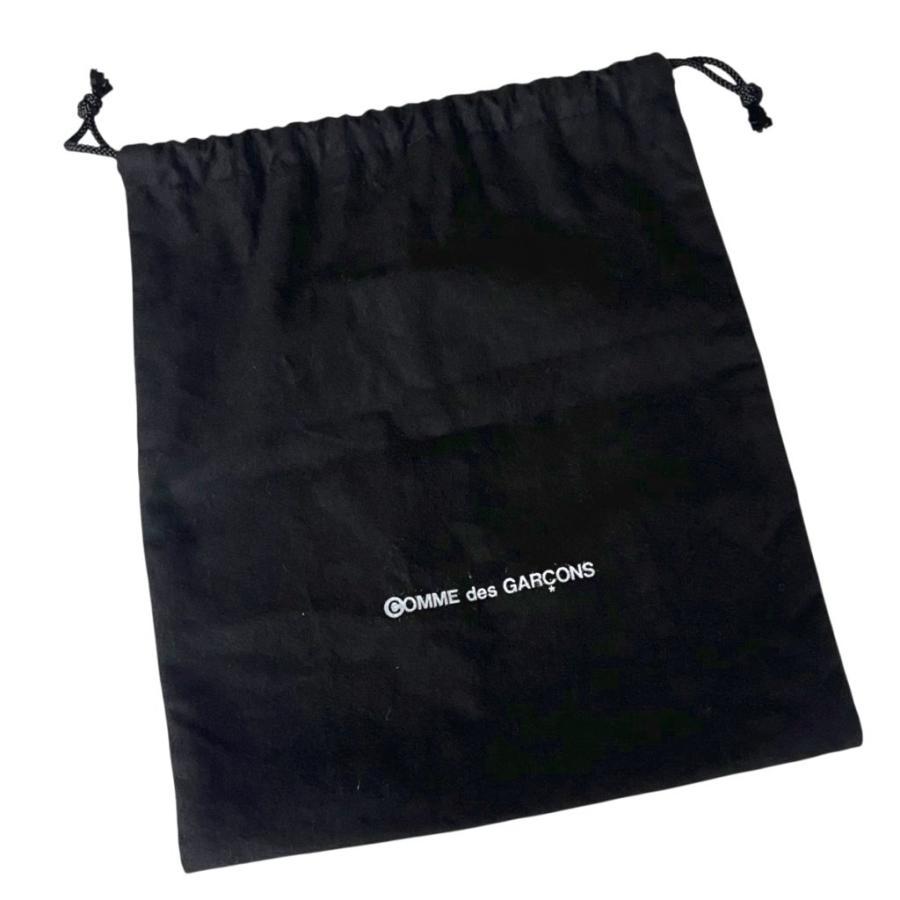 新品未使用 コムデギャルソン青山ブラックレザーハンドバッグ 台形バッグ COMME des GARCONS(コムデギャルソン) Aoyama limited leather