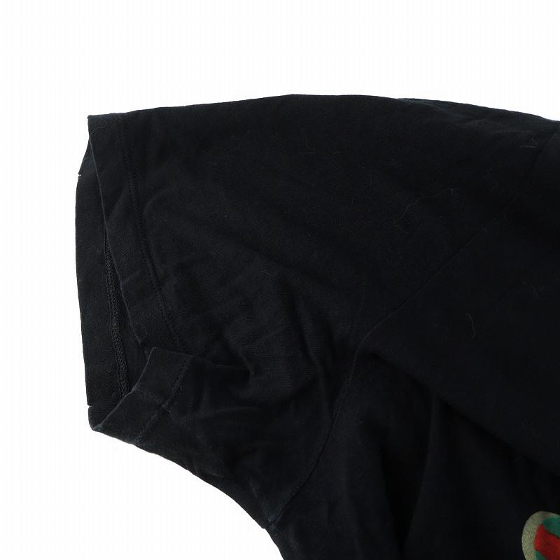 【中古】グッチ GUCCI Tシャツ カットソー 半袖 ヴィンテージロゴ シェリーライン インターロッキング XL 黒 44103 GUCCI（グッチ） GUCCI Tシャツ カットソー 半袖 ヴィンテージロゴ