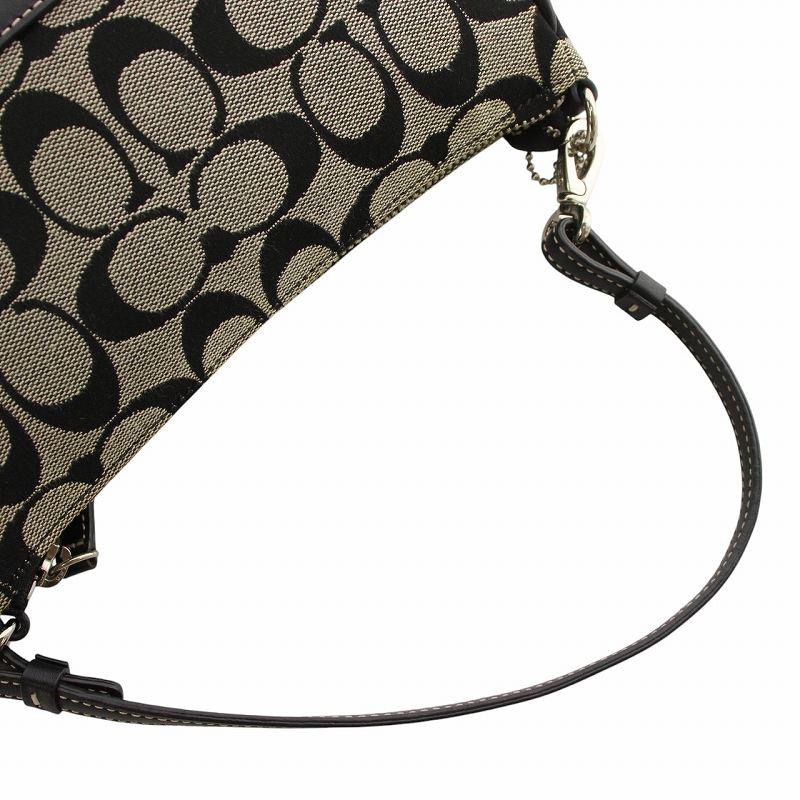 COACH コーチ 6094 ハンドバッグ レザー 革 シグネチャー柄 ブラック