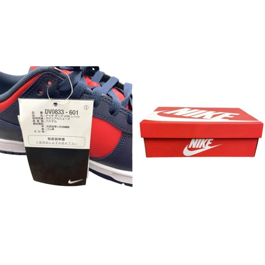 ナイキ　エアフォース1 26.5CM ネイビー ホワイト NIKE（ナイキ） 未使用品 NIKE 24年製 DUNK LOW RETRO University Red