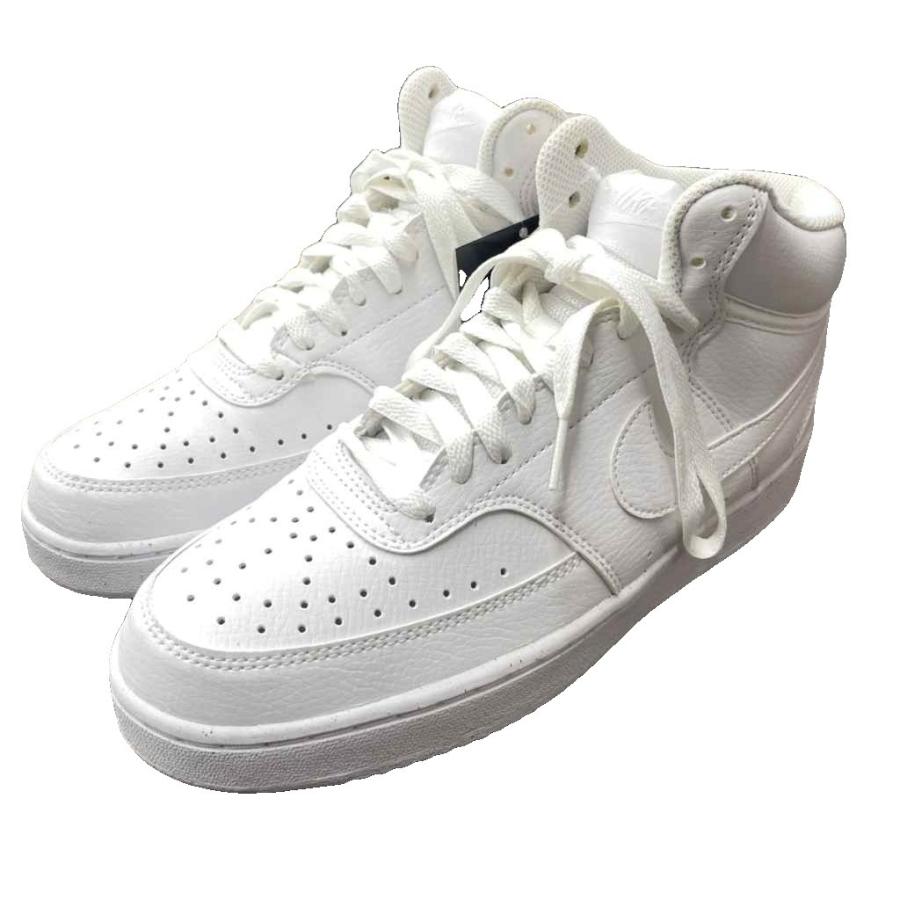 【中古】未使用品 ナイキ NIKE コート ビジョン ミッド NN スニーカー DN3577-100 US7.5 白 ☆AA★ NIKE（ナイキ） 未使用品 コート ビジョン ミッド NN COURT VISION MID