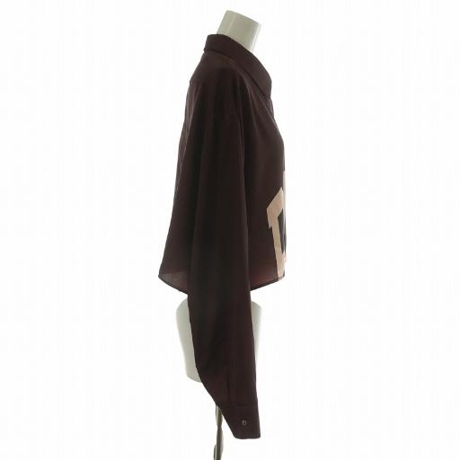 【N°21 ヌメロヴェントゥーノ】 ブラウス N°21（ヌメロヴェントゥーノ） ブラウス PINSTRIPE ONE-SHOULDER TOP