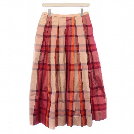 ドゥロワー Drawer 美品 23AW チェックスカート フレア ミモレ ロング