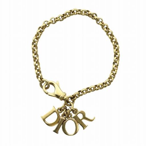 Dior ゴールド ブレスレット ロゴモチーフ　正規品 Dior ゴールド ブレスレット ロゴモチーフ 正規品 Christian Dior