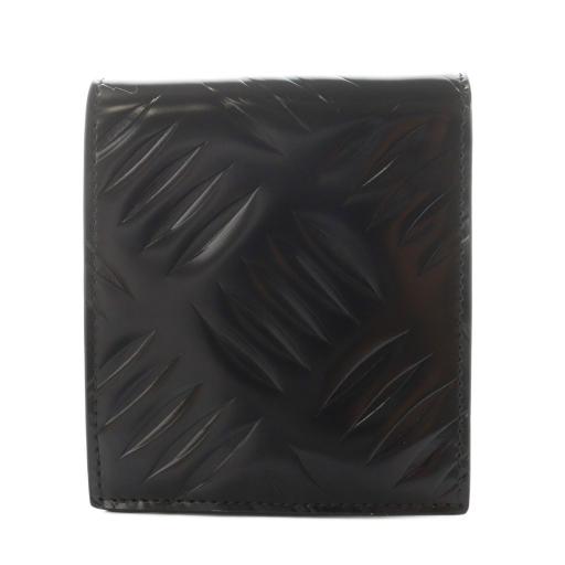 極美品✨PRADA ケース ブラッシュドレザー 黒 ロゴ箔押し 現行近 極美品✨PRADA コインケース ブラッシュドレザー 黒 ロゴ箔押し