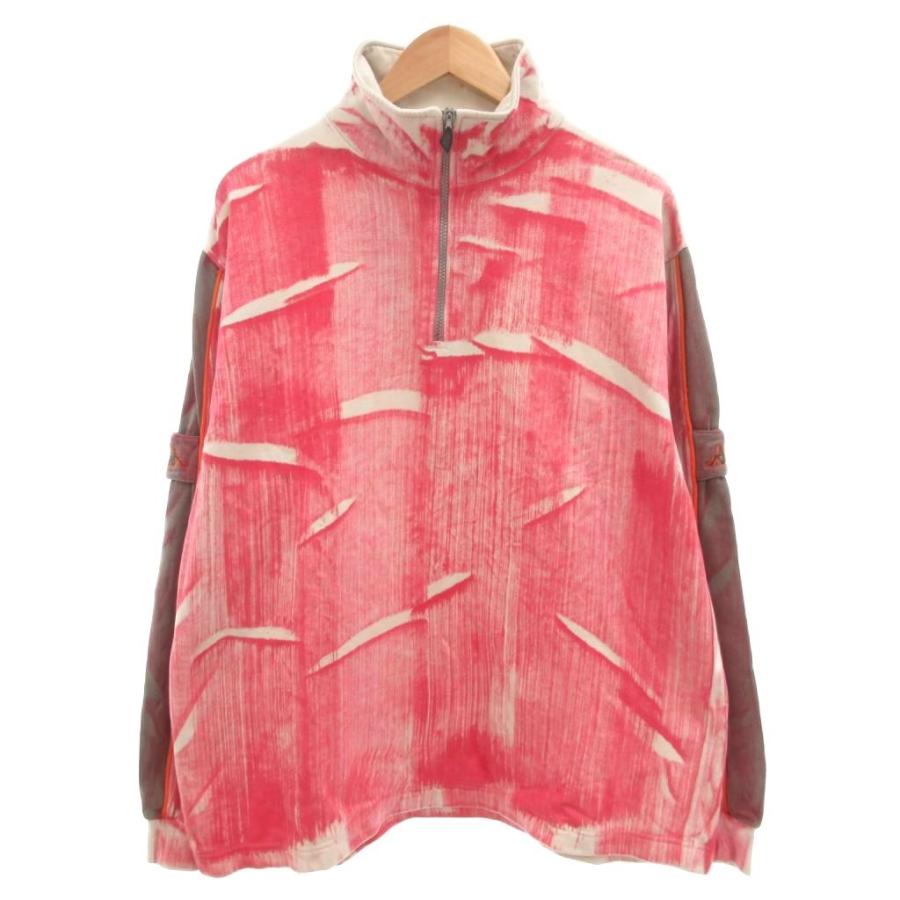 Kappa(カッパ) レッド　赤　ハーフジップアップ カッパ kappa トレーナー スウェット ハーフジップ ロゴ 長袖 XL 赤