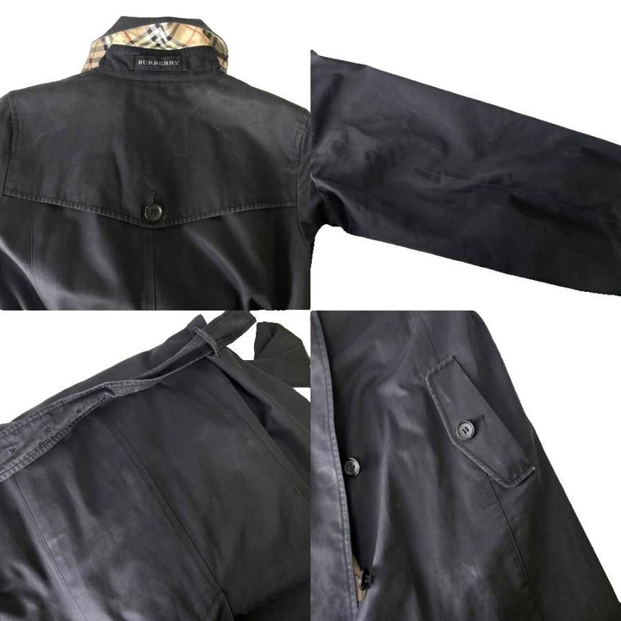 バーバリーロンドン トレンチコート ノバチェック ライナー付 ベルト ブラック バーバリーロンドン トレンチコート ノバチェック ライナー付 ベルト