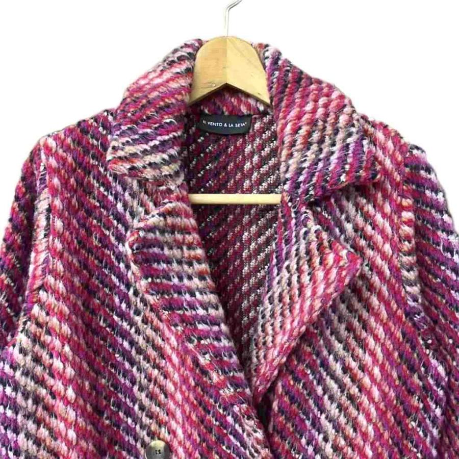 イルベントエラセータ il vento&la seta ウール ボックスコート ロング