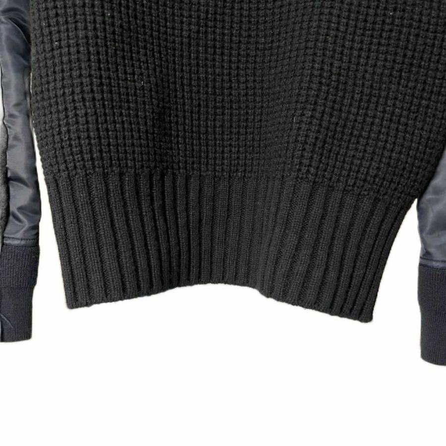 サカイ sacai 19AW ドッキングニット セーター 長袖 クルーネック