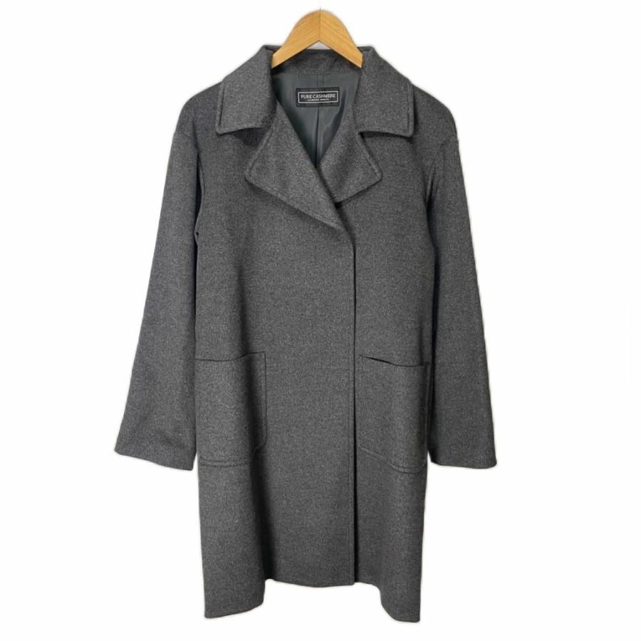PURE CASHMERE LUXURIOUS QUALITY 美品 ボックスコート カシミヤ