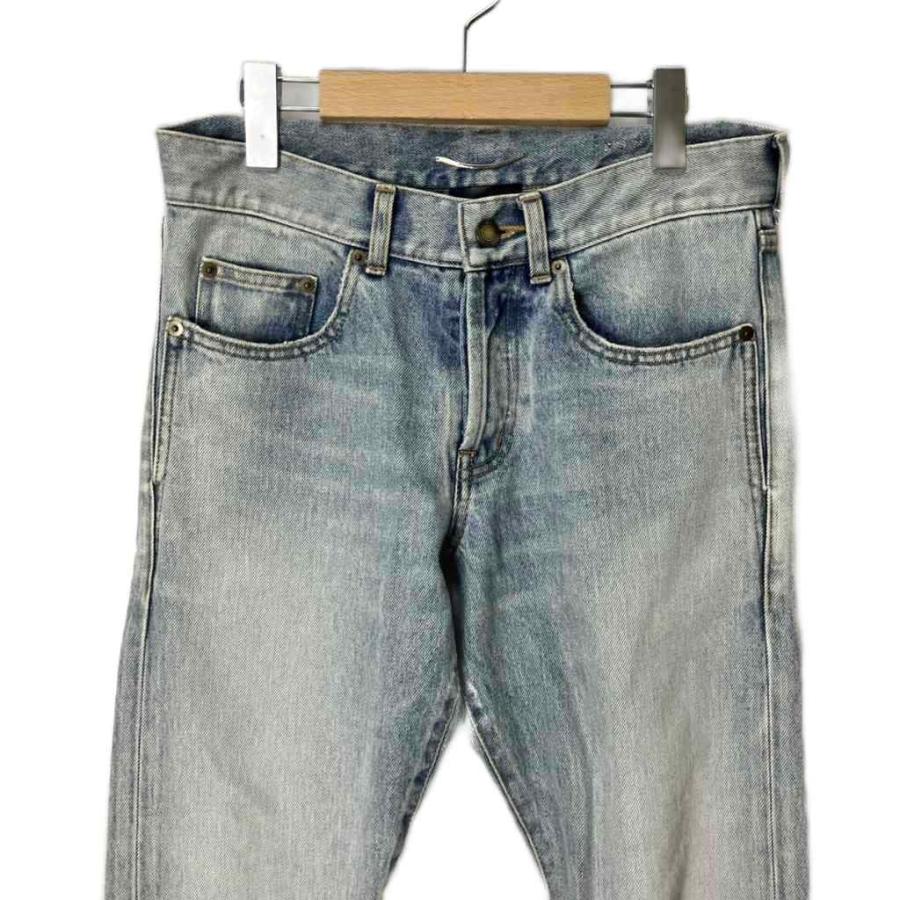 【中古】サンローラン パリ SAINT LAURENT PARIS ストレート デニム パンツ 27 青 ブルー 597052 Y372Y メンズ サンローラン パリ SAINT LAURENT PARIS ストレート デニム パンツ 27