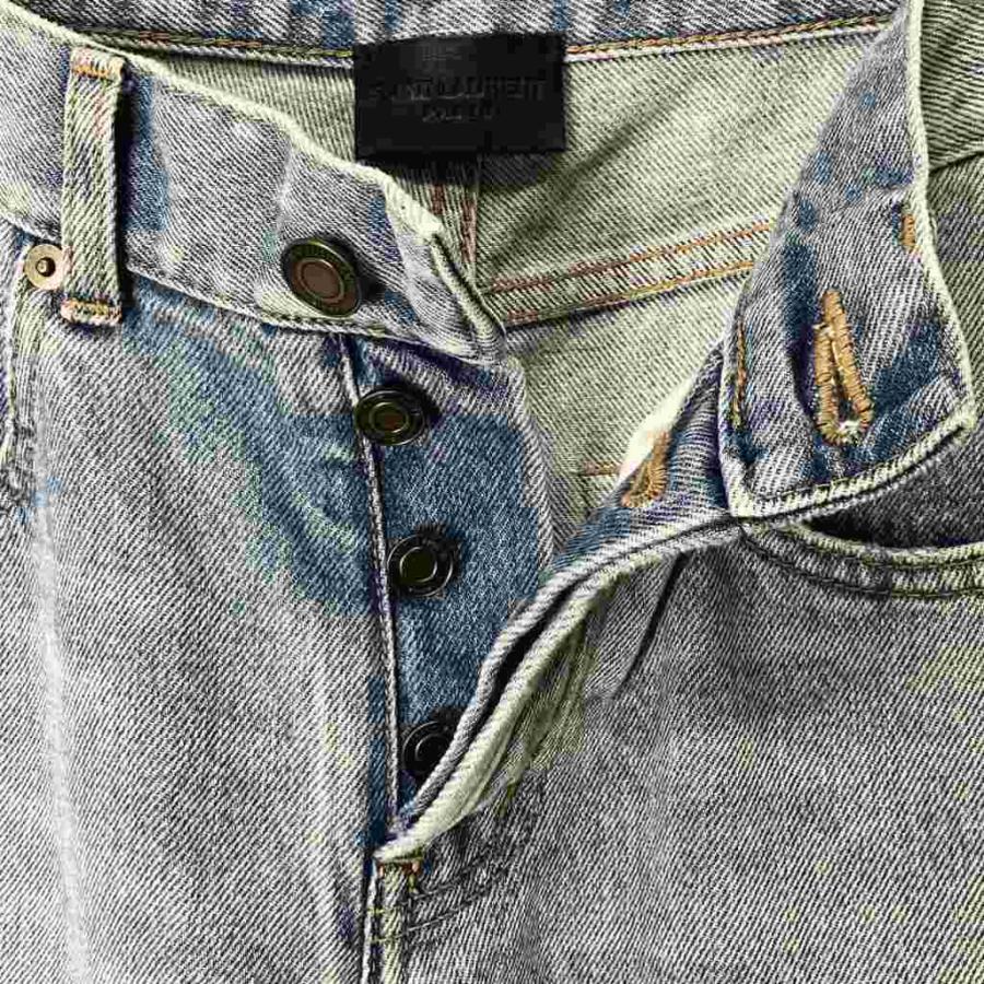 【中古】サンローラン パリ SAINT LAURENT PARIS ストレート デニム パンツ 27 青 ブルー 597052 Y372Y メンズ サンローラン パリ SAINT LAURENT PARIS ストレート デニム パンツ 27