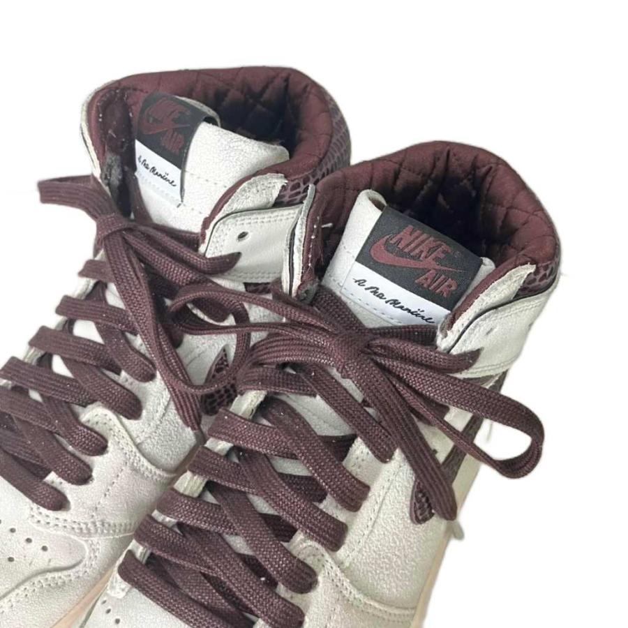 ナイキ NIKE × A Ma Maniere アママニエール Air Jordan 1 Retro High OG エアジョーダン1 ハイカット スニーカー 26.5cm ホワイト ハーガの画像