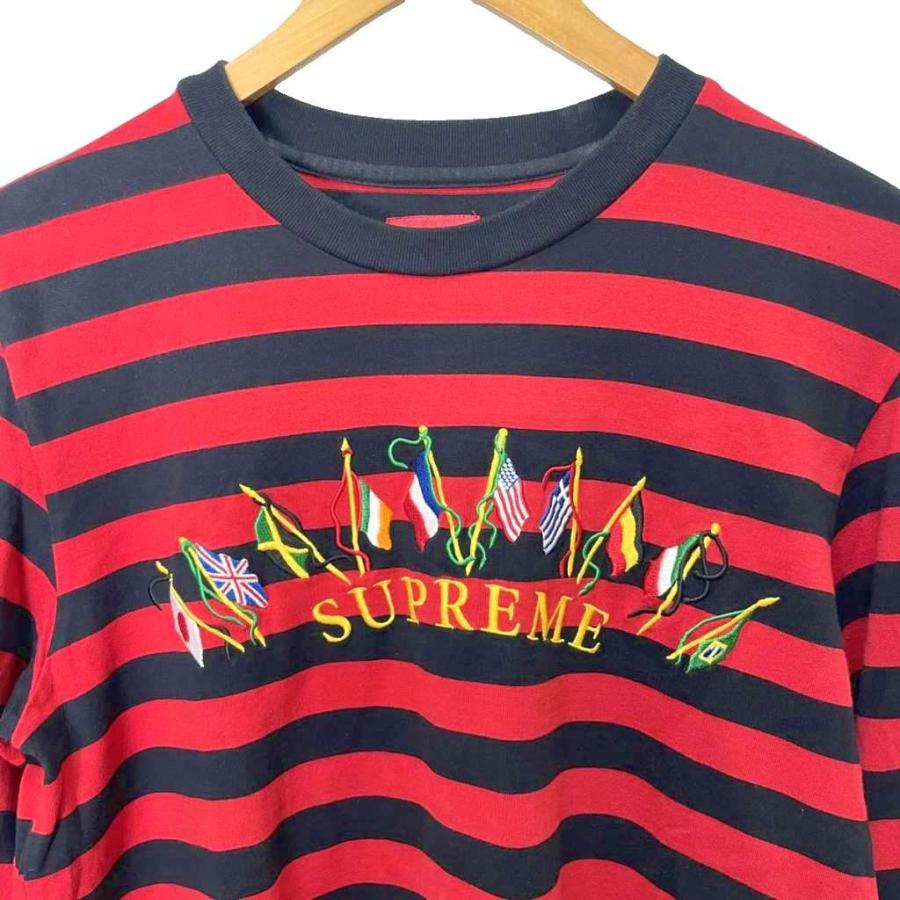 Supreme（シュプリーム） SUPREME 19AW Flags L/S Top ボーダー ロンT