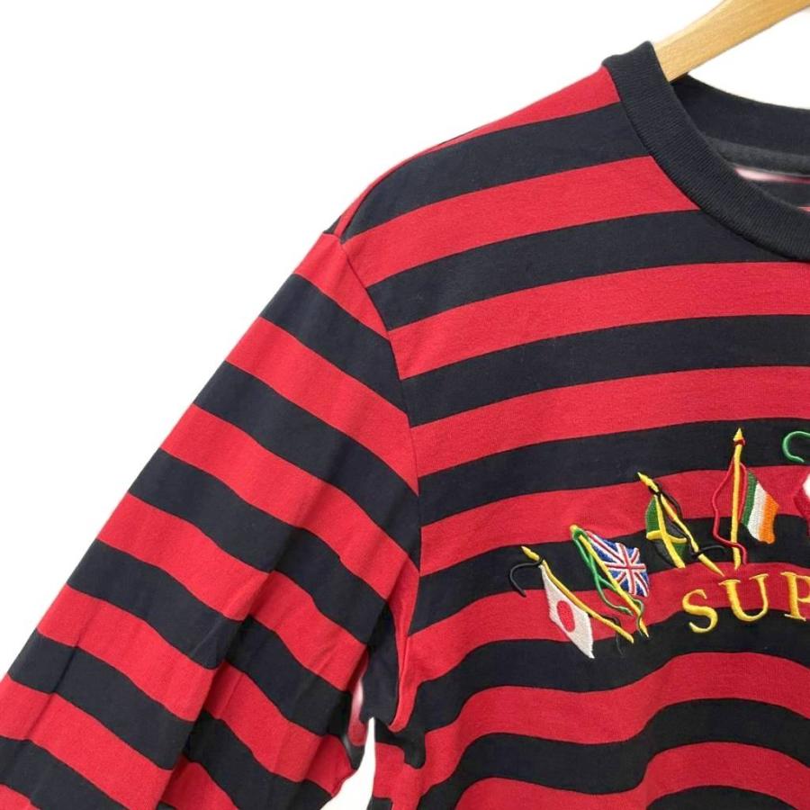 Supreme（シュプリーム） SUPREME 19AW Flags L/S Top ボーダー ロンT