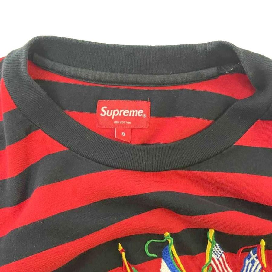 Supreme（シュプリーム） SUPREME 19AW Flags L/S Top ボーダー ロンT