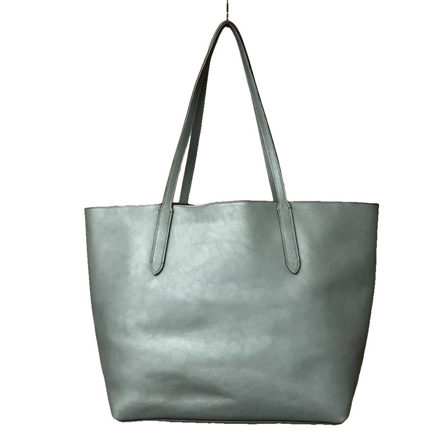 COACH コーチ トートバッグ レザー グレー 大容量 F59403 COACH（コーチ） レザー トートバッグ ハンドバッグ ロゴ グレー