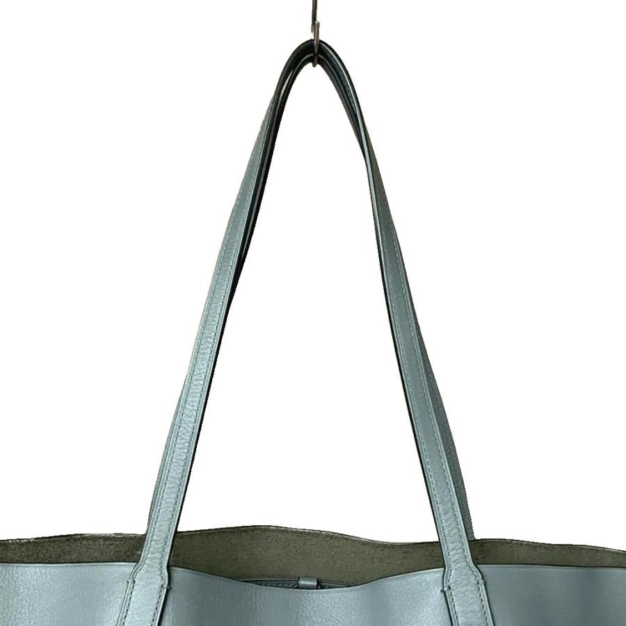 COACH（コーチ） レザー トートバッグ ハンドバッグ ロゴ グレー