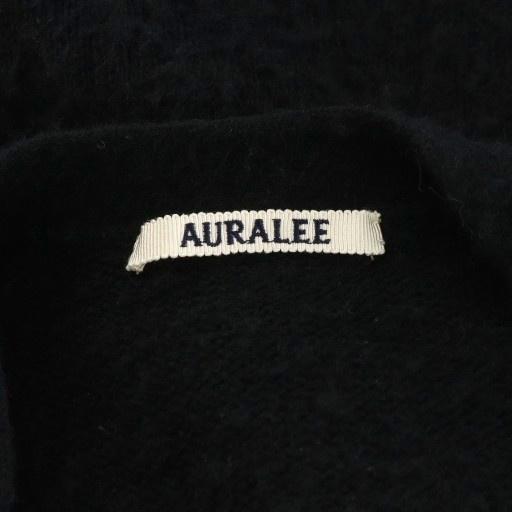 AURALEE オーラリー ウールニットカーディガン 黒 ブラック AURALEE / オーラリー | WOOL CORD RIB KNIT CARDIGAN (レディース