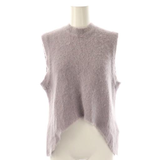 【中古】マメクロゴウチ 23AW Brused Alpaca Sleeveless Knitted Top ニット ノースリーブ アルパカ混 1 ラベンダー マメクロゴウチ Mame Kurogouchi 23AW Brused Alpaca Sleeveless