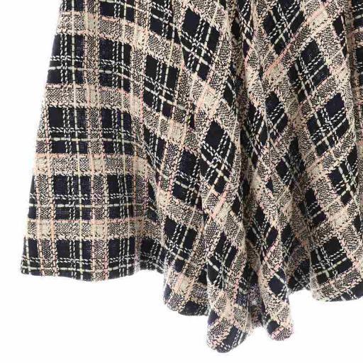 miu miu（ミュウミュウ） miumiu MG807 3Q0 ツイードチェックフレア