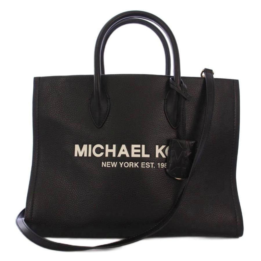 マイケルコース MICHAEL KORS MIRELLA MD EW TOTE LEATHER ハンドバッグ ショルダーバッグ 2WAY ロゴ レザー 黒 | 