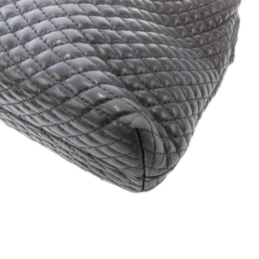 Bally（バリー） ハンドバッグ ロゴ タッセル キルティング レザー 黒