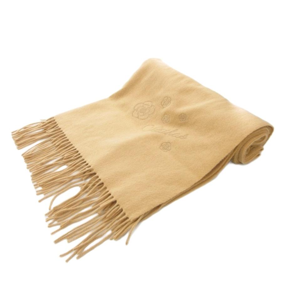 クレイサス CLATHAS マフラー ストール フリンジ ロゴ 刺繍 カシミヤ