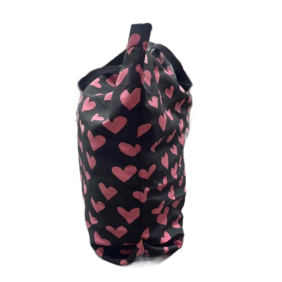 シンクビー! Think Bee ハート柄 トートバッグ ピンク ブラック