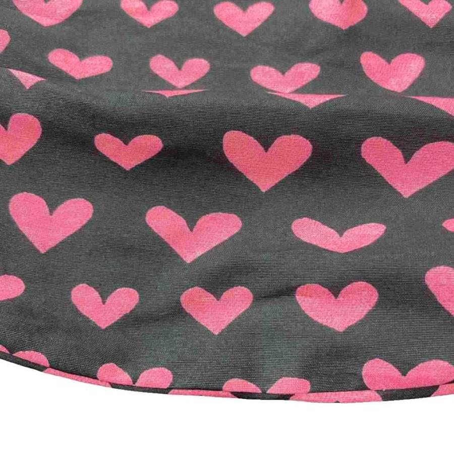 シンクビー! Think Bee ハート柄 トートバッグ ピンク ブラック