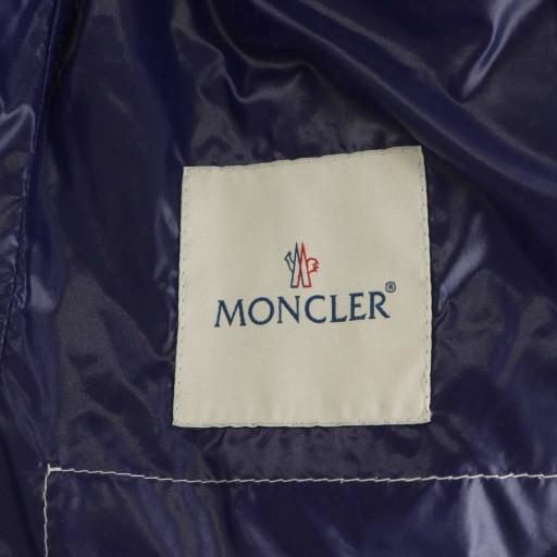 モンクレール　BADY　ダウンジャケット　紺　ロゴワッペン　フード　164cm モンクレール BADY GIUBBOTTO バディ ワッペン付きダウンジャケット
