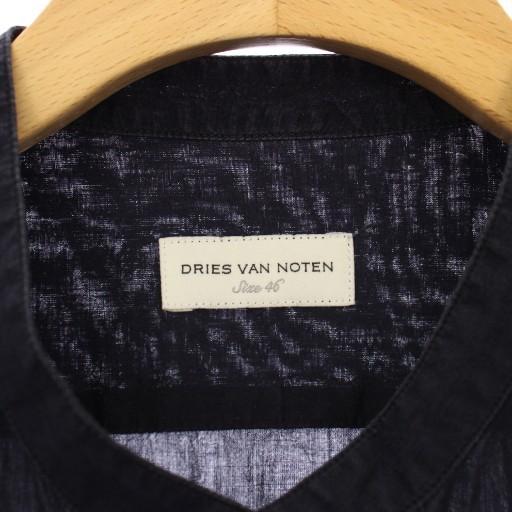 ドリスヴァンノッテン DRIES VAN NOTEN シャツ バンドカラー 長袖 46 
