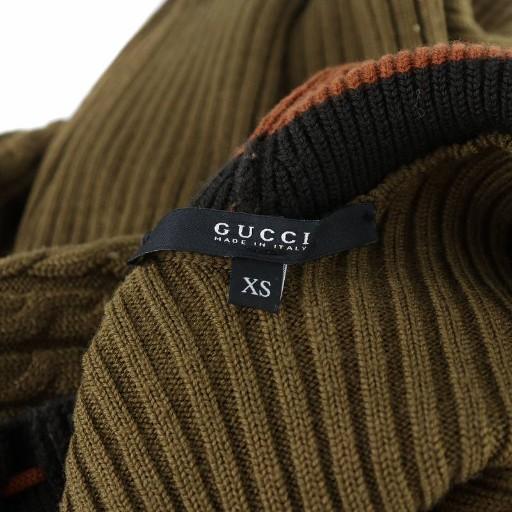 GUCCI（グッチ） ニット カーディガン 長袖 リボン ロゴボタン