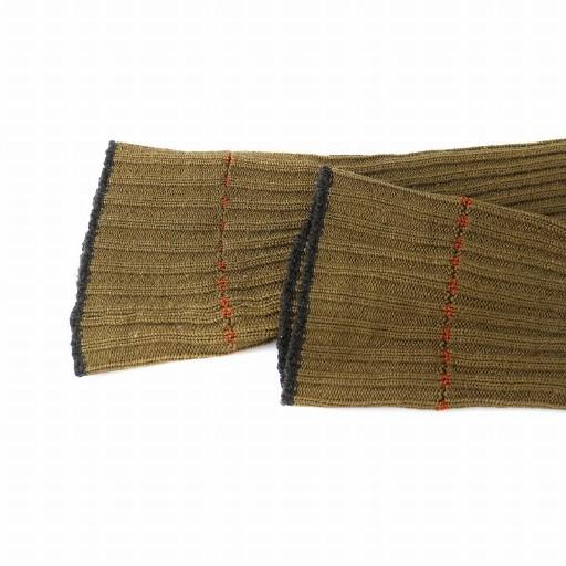 【中古】グッチ GUCCI ニット カーディガン 長袖 リボン ロゴボタン ケーブル編み シェリーライン ドローコード XS 茶 GUCCI（グッチ） ニット カーディガン 長袖 リボン ロゴボタン