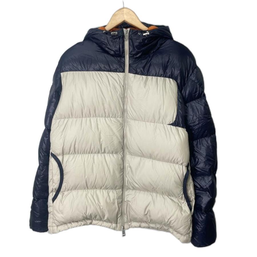 【中古】モンクレール MONCLER 19年 LATOUR ダウンジャケット ロゴ E20914134485 3  ベージュ ブラック ☆AA★ MONCLER（モンクレール） MONCLER 19年 LATOUR ダウンジャケット ロゴ