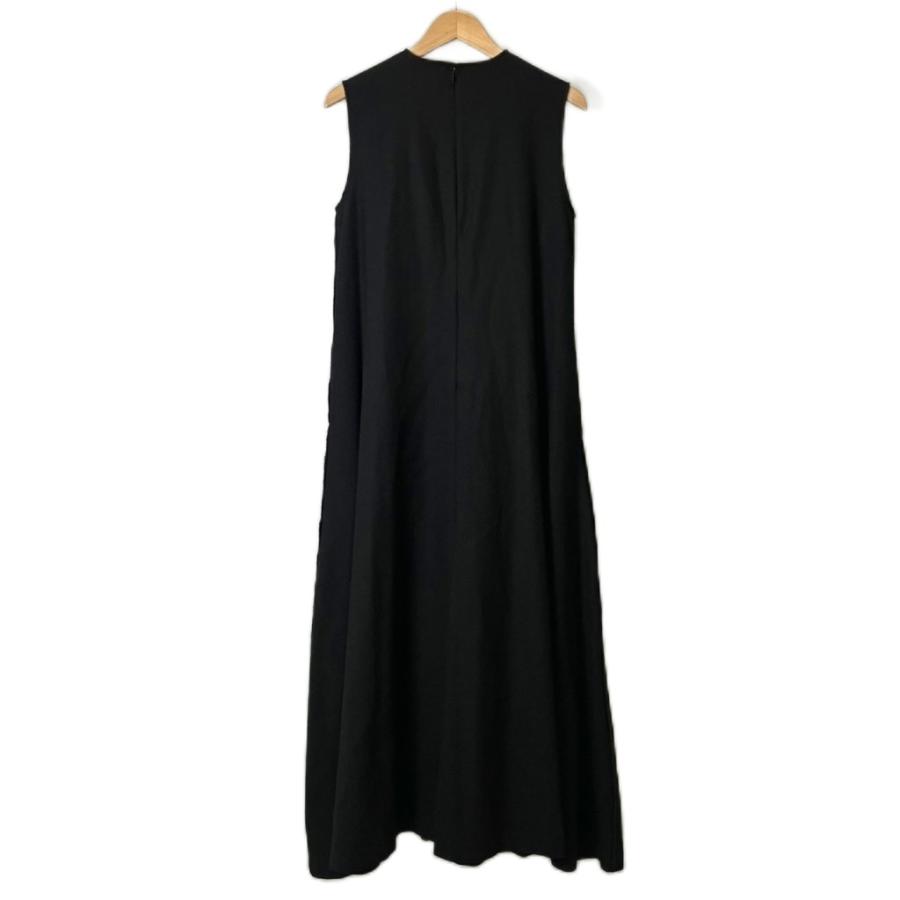 クラネ CLANE FLARE NO SLEEVE ONE PIECE ウール混 フレア 