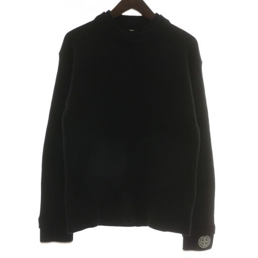 STONE  ニット ブラック ストーンアイランド STONE ISLAND イタリア製 ニット セーター ウール