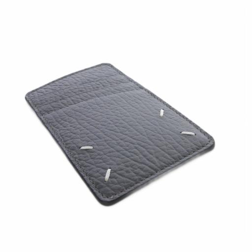 【中古】メゾンマルジェラ Maison Margiela 24年製 カードケース レザー ロゴ グレー SA1VX0017 /SR メンズ メゾンマルジェラ Maison Margiela 24年製 カードケース レザー ロゴ