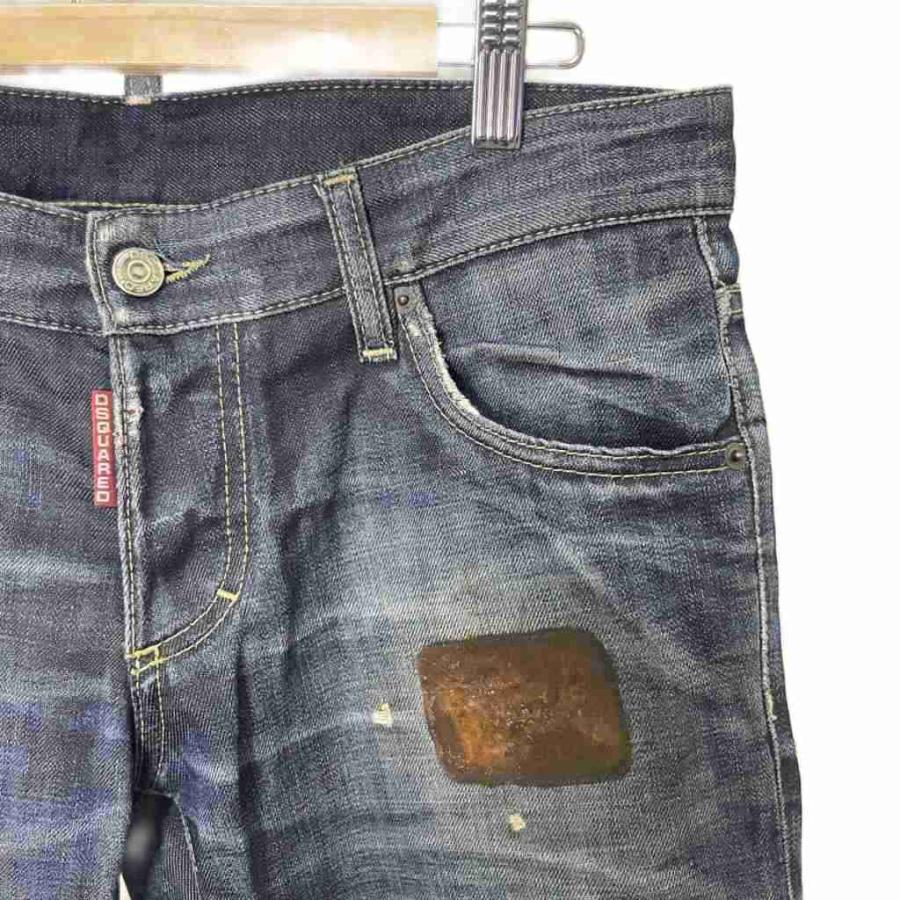 DSQUARED2（ディースクエアード） ダメージ加工 泥ペイント加工 デニム