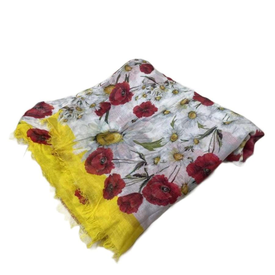 DOLCE&GABBANA ドルチェアンドガッバーナ ストール 花柄 Dolce & Gabbana 花柄刺繍 ストール DOLCE&GABBANA ドルチェアンド