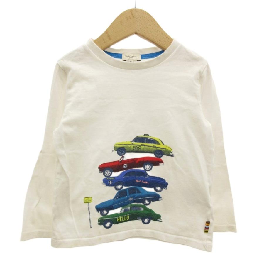 Paul Smith ポールスミス 長袖 Tシャツ ロンT プリント 柄 水色 M 希少