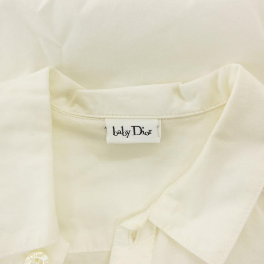 ベビーディオール baby Dior 長袖シャツ ロゴ刺繍 ハンガー付き 男の子
