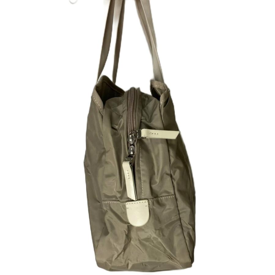 agnes b.（アニエスベー） ナイロン レザー ミニボストンバッグ