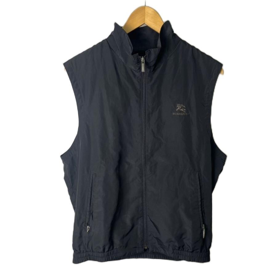 美品です！BURBERRY golfブラック ダウンベスト バーバリーゴルフ BURBERRY GOLF ベスト ジップアップベスト ブラック